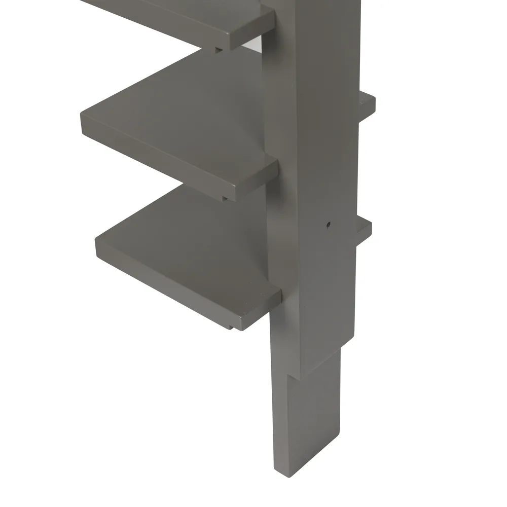 Pilaster wall shelf, Gray stained Källemo