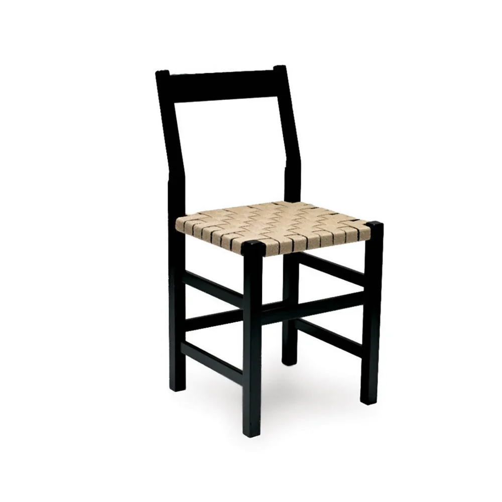 Schablon chair, Saddle strap natural-black frame Källemo