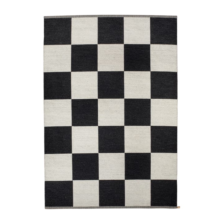Checkerboard Icon rug 200x300 cm - Midnight black - Kasthall