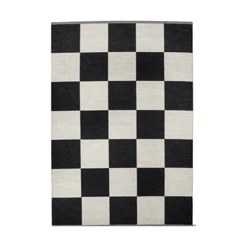 Checkerboard Icon rug - 554 Midnight black, 165x240 cm - Kasthall