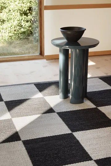 Checkerboard Icon rug - 554 Midnight black, 165x240 cm - Kasthall