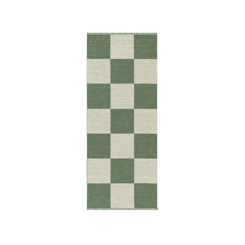 Checkerboard Icon rug 85x200 cm, Grey Pear Kasthall