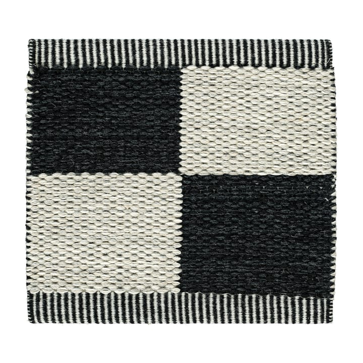 Checkerboard Icon rug 85x200 cm - Midnight black - Kasthall