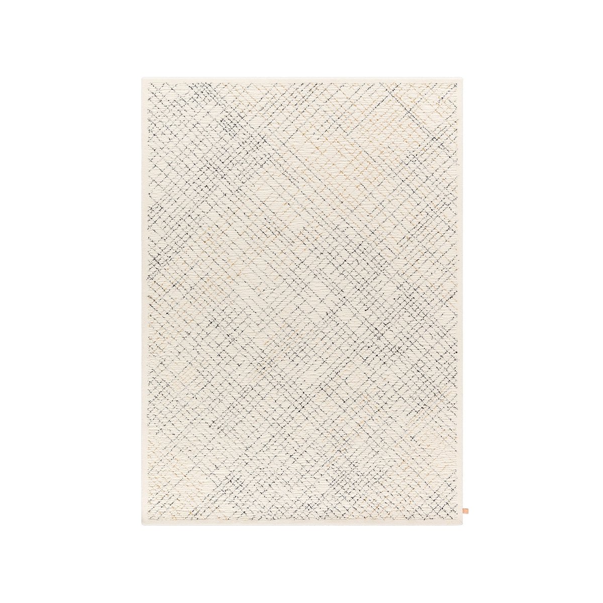 Kasthall Diamond rug White diamond 170x240 cm | Scandinavian Design | Fringe & Deep pile rugs | White