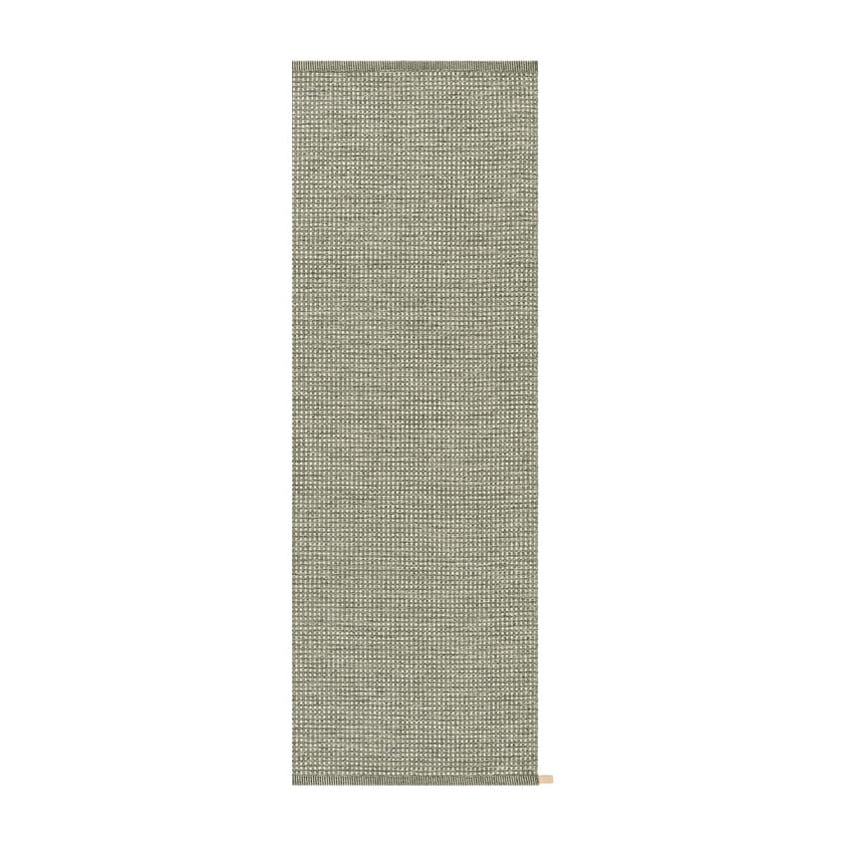 Kasthall Dot Icon rug 90x240 cm Silver Green | Scandinavian Design | Wool rugs | Grey