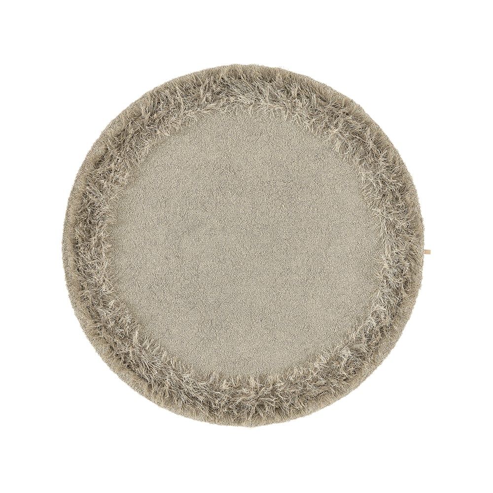 Kasthall Feather Rug round Heron 280 cm | Scandinavian Design | Wool rugs | Beige