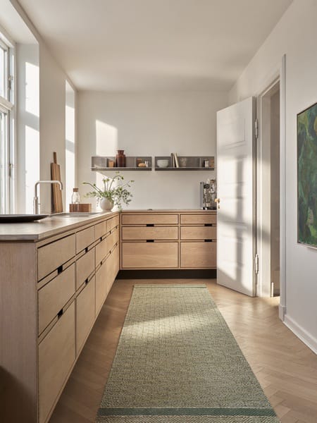 Goose Eye Anniversary rug, Minty fresh, 85x240 cm Kasthall