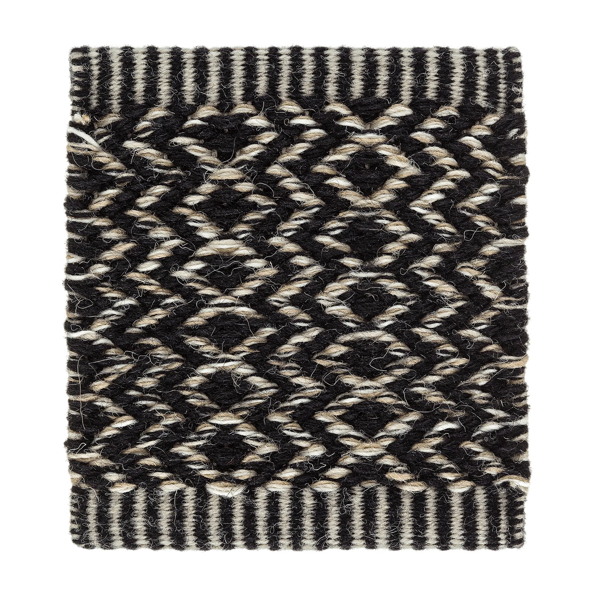Ingrid Icon rug 85x240 cm, Black White Kasthall