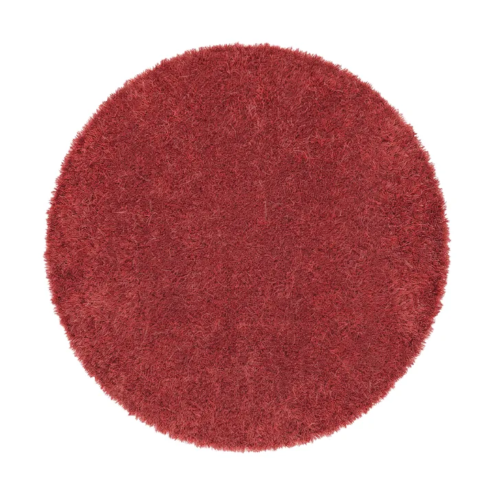 Moss rug round Ø240 cm - Deep coral - Kasthall