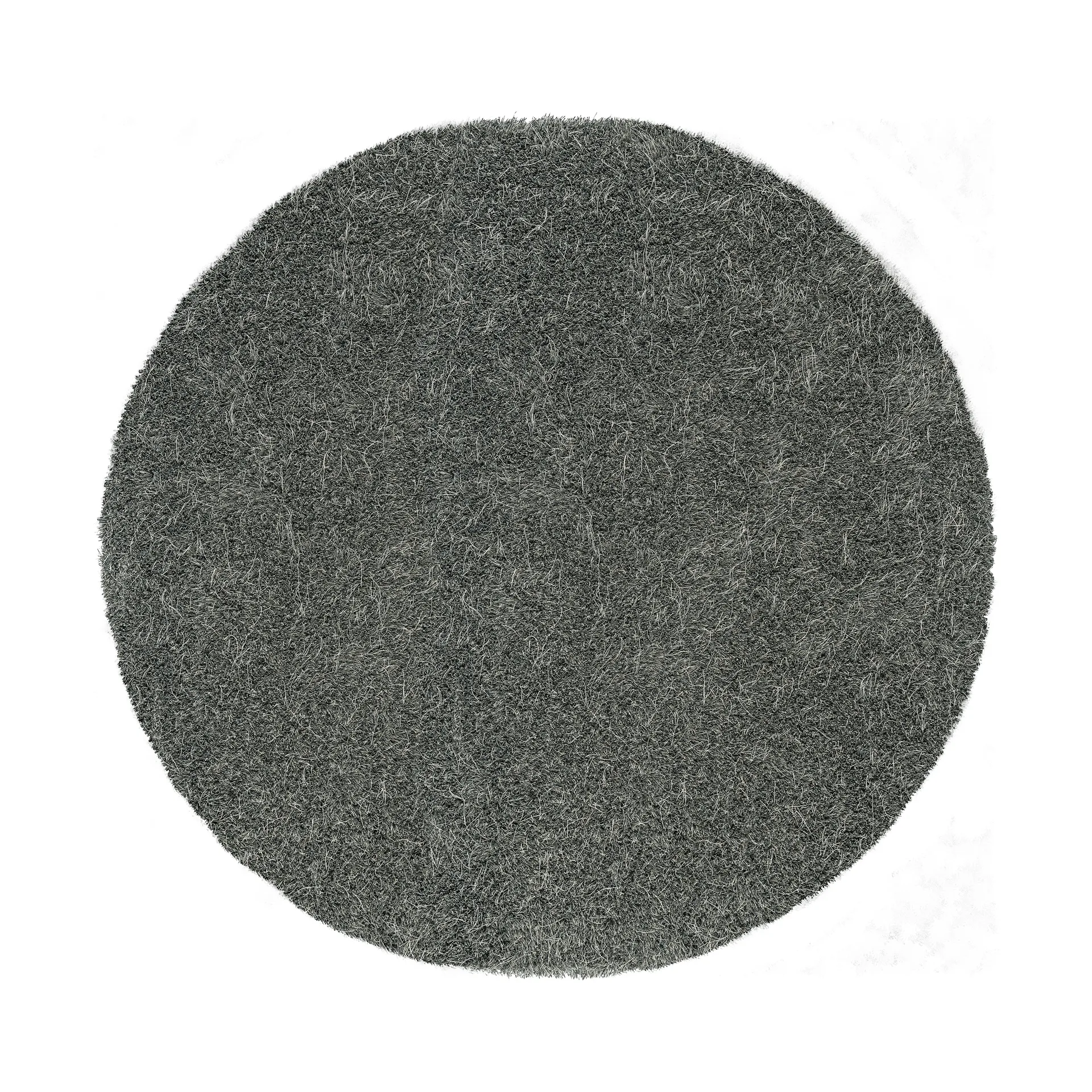 Moss Rug round, Nickel grey 300 cm Kasthall
