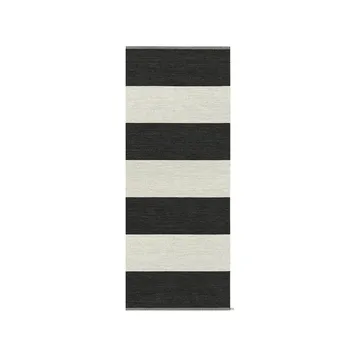 Wide Stripe Icon hallway runner - Midnight black 200x85 cm - Kasthall