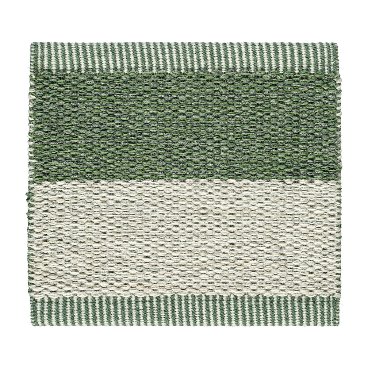 Kasthall Wide Stripe Icon rug 85x240 cm Grey Pear | Scandinavian Design | Wool rugs | Green