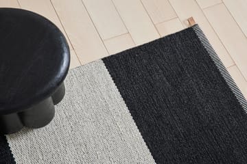 Wide Stripe Icon rug 85x240 cm - Midnight black - Kasthall