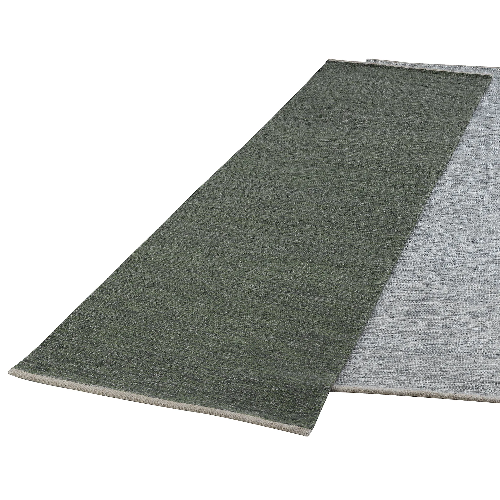 Allium hallway carpet 80 x 250 cm, dark green Kateha
