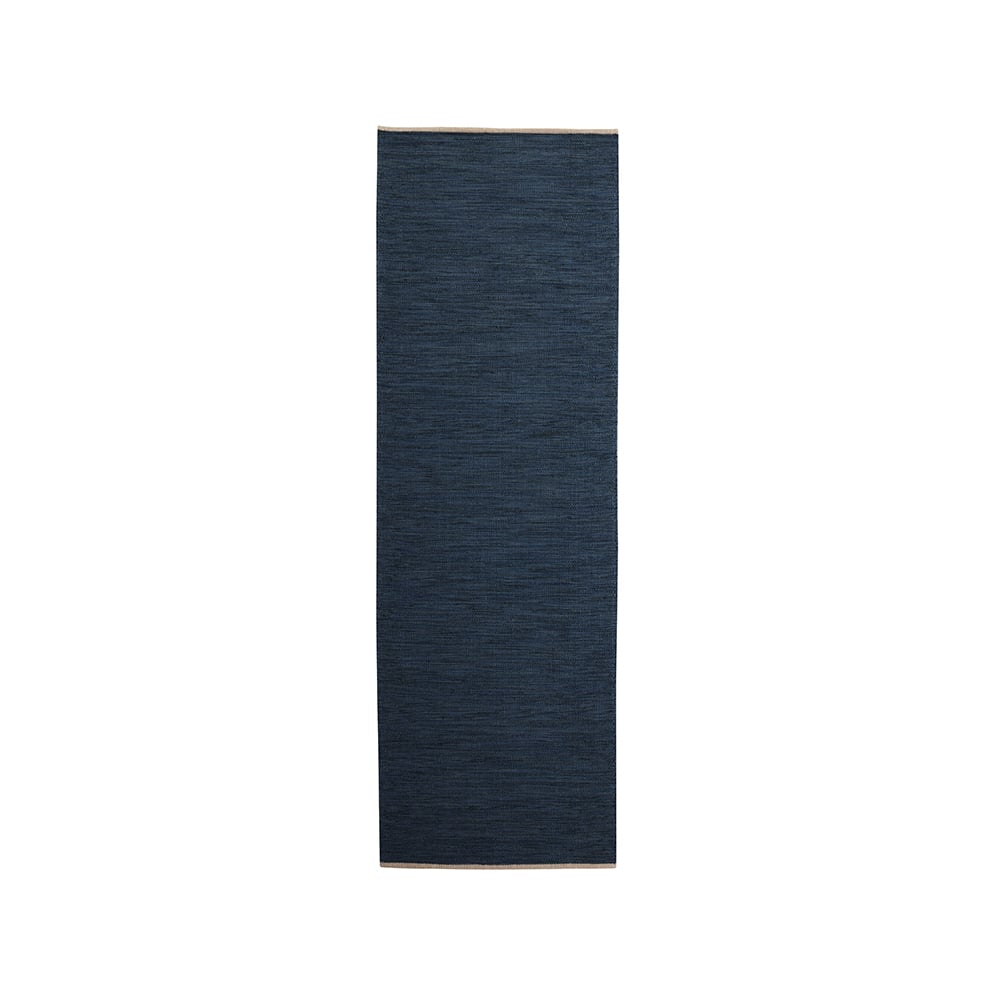 Kateha Allium hallway carpet 80 x 250 cm Deep blue | Scandinavian Design | Wool rugs | Blue