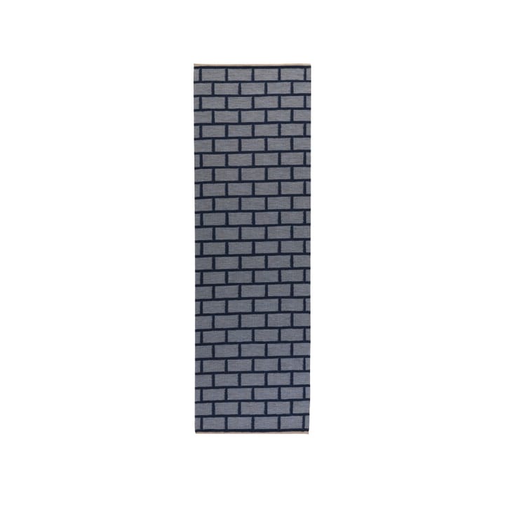 Brick hallway runner - Blue, 80x250 cm - Kateha