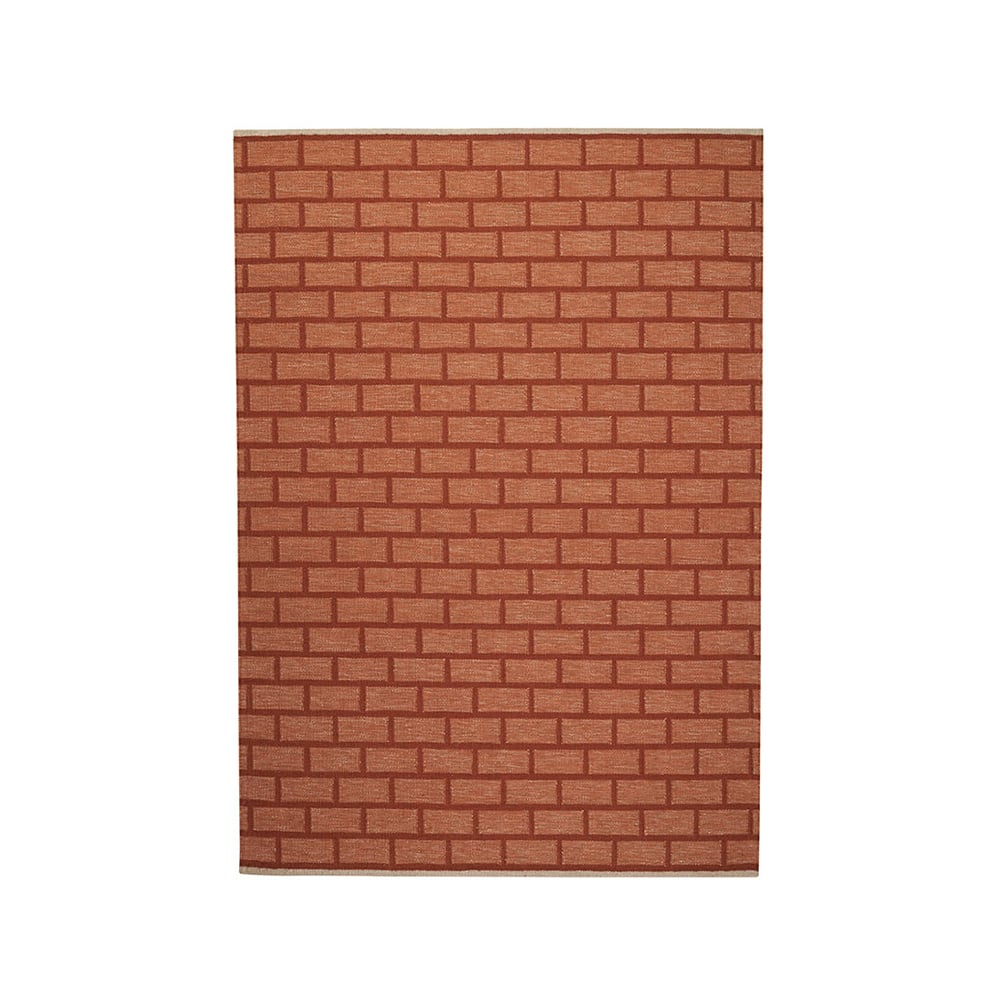Kateha Brick rug Rust, 170x240 cm