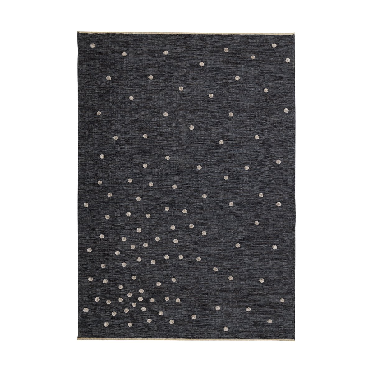 Kateha Bula Rug Nearly Black, 200x300 cm | Scandinavian Design | Fringe & Deep pile rugs | Grey