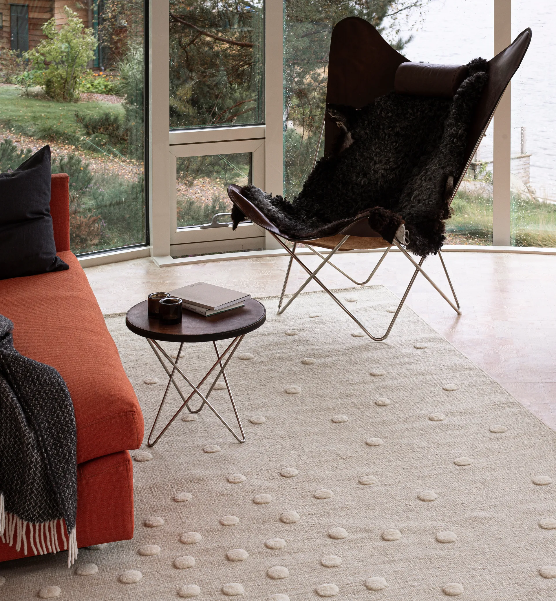 Bula runner rug, White, 80x250 cm Kateha