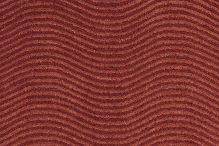 Dunes Wave rug - Dusty red, 200x300 cm - Kateha