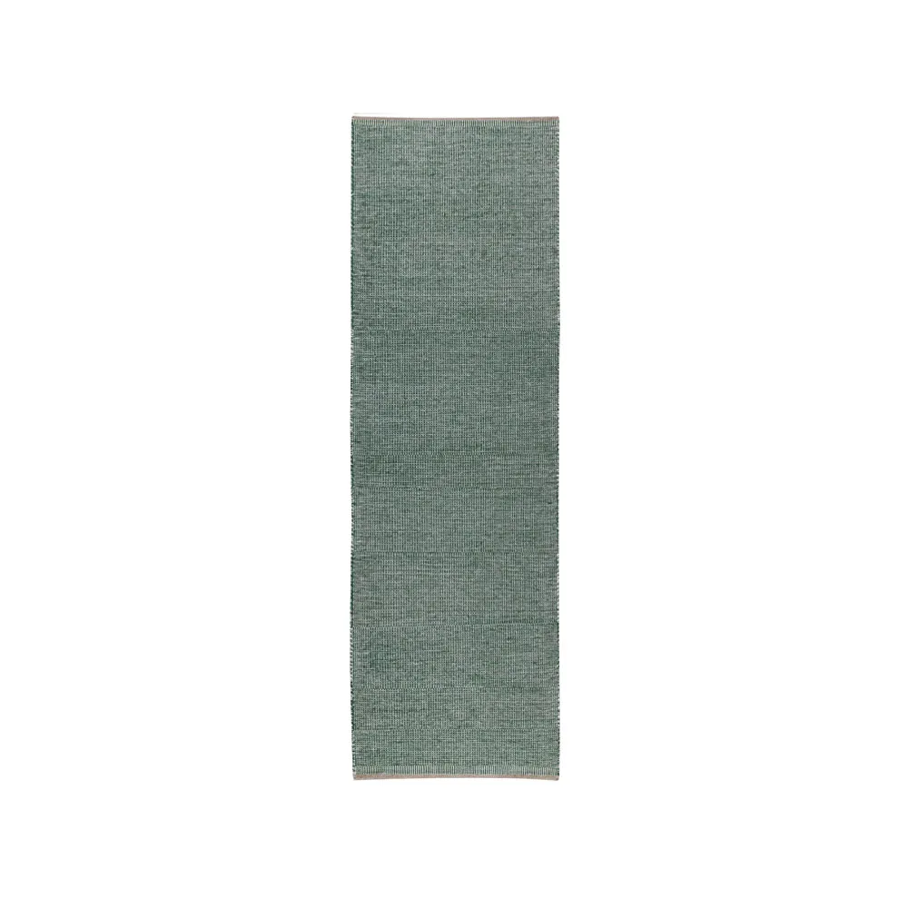 Kateha Essa hallway runner Green, 80x250 cm | Scandinavian Design | Wool rugs | Green