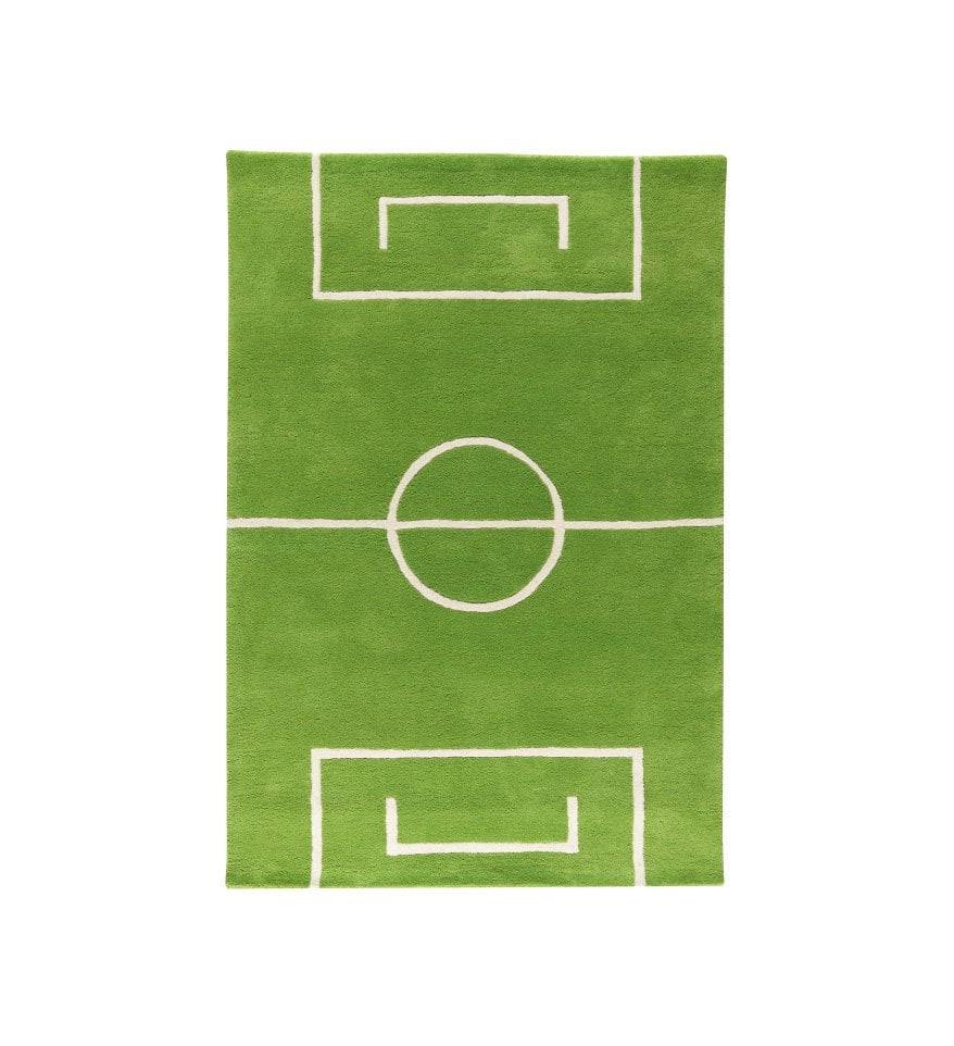 Kateha Football rug green 120x180 cm | Scandinavian Design | Children's rugs | Green