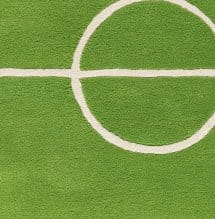 Football rug - green 120x180 cm - Kateha