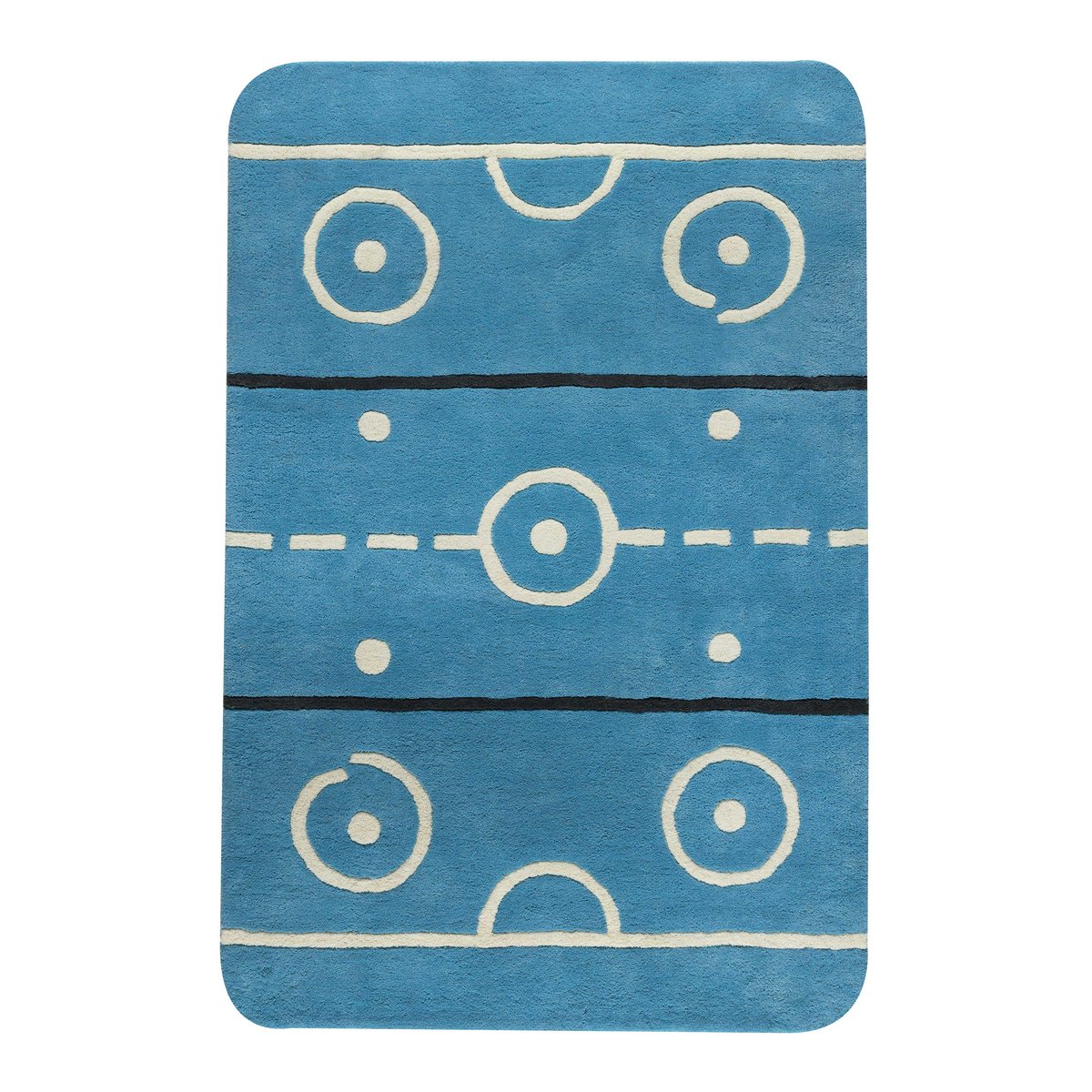 Kateha Hockey rug 120x180 cm | Scandinavian Design | Wool rugs | Blue