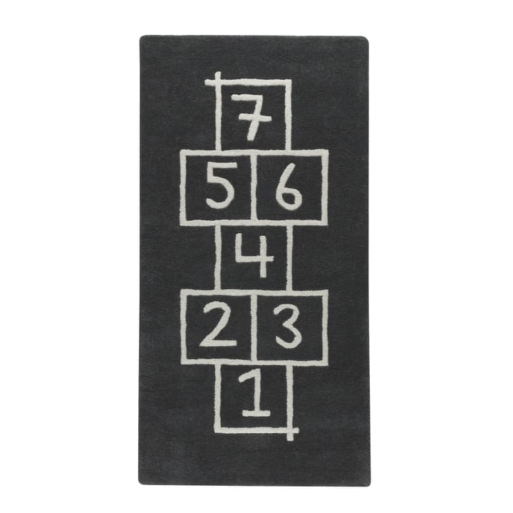 Hopscotch rug - asphalt (dark grey) - Kateha