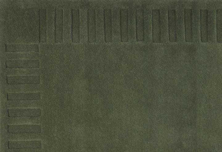 Lea original wool rug - Green-18, 200x300 cm - Kateha