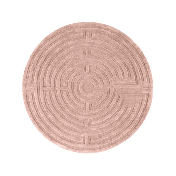 Minilabyrinth rug round - rose-40, 130 cm - Kateha