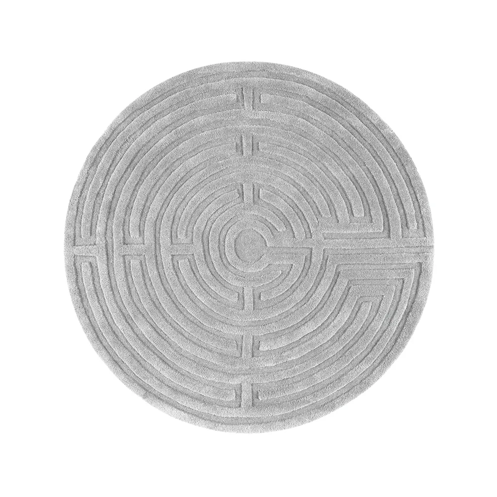 Minilabyrinth rug round from Kateha - NordicNest.com