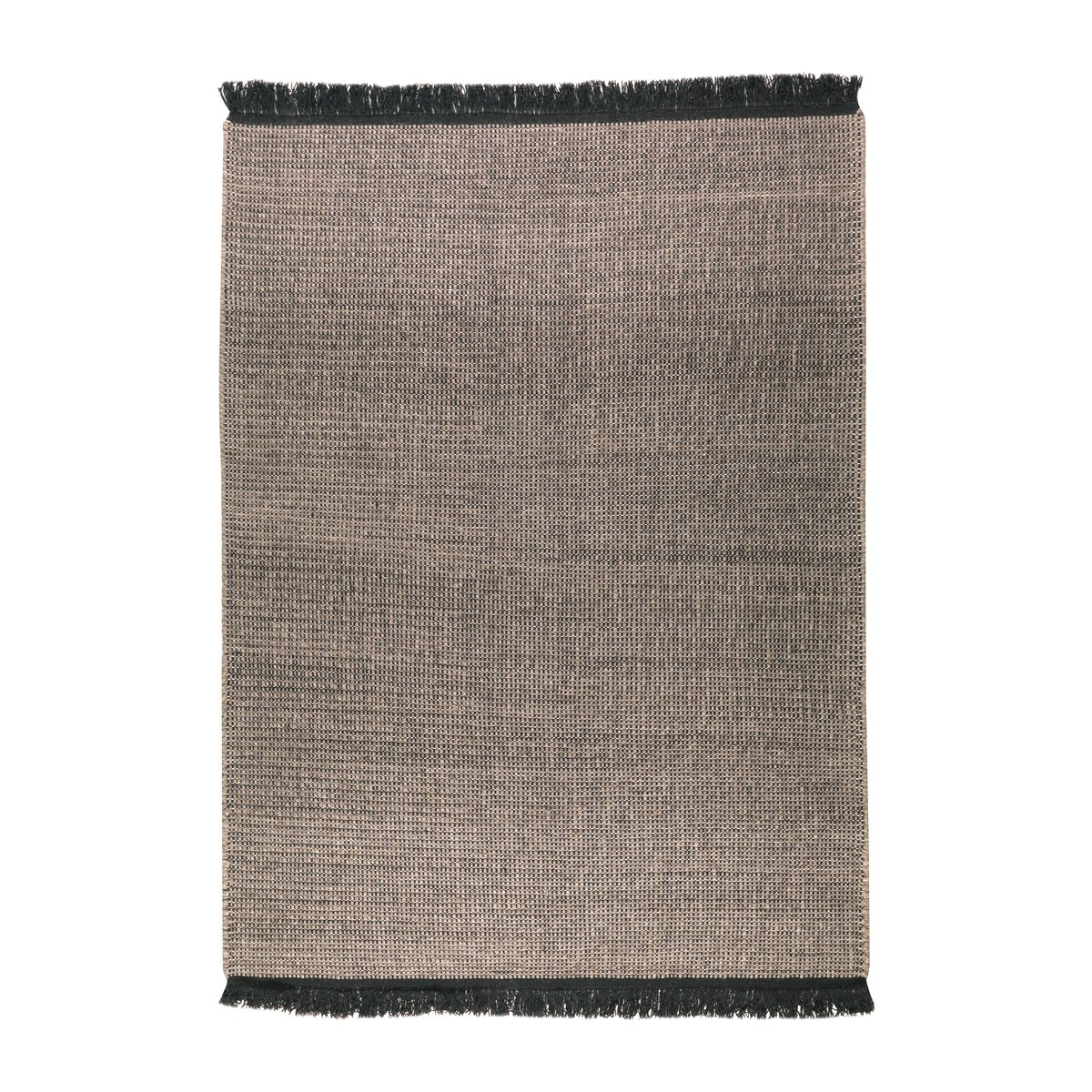 Kateha Nera Lana rug Light brown 250x350 cm | Scandinavian Design | Fringe & Deep pile rugs | Brown