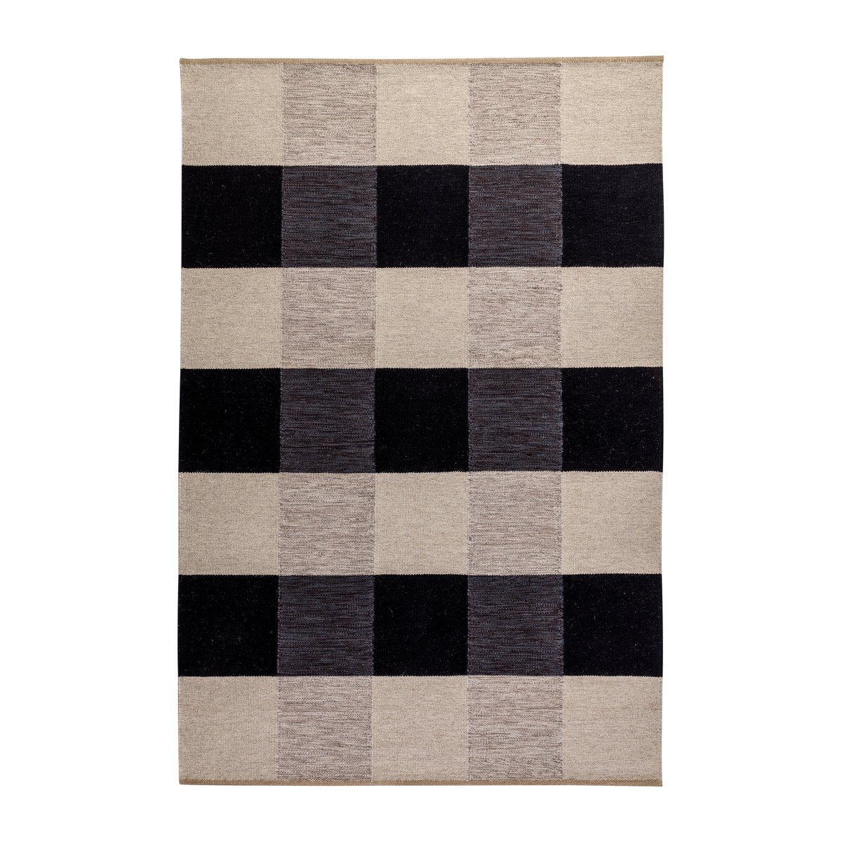Kateha Night and Day handwoven rug 170x240 cm Nearly black 170x240 cm
