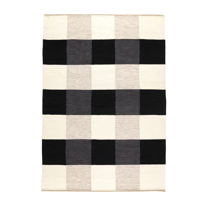 Night and Day handwoven rug 170x240 cm - White-black 200x300 cm - Kateha