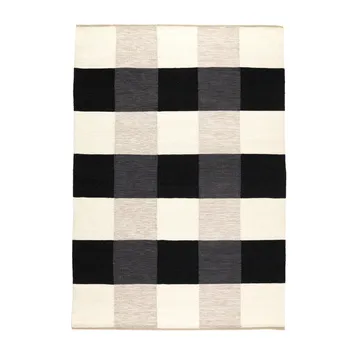Night and Day handwoven rug 170x240 cm - White/black, 200x300 cm - Kateha