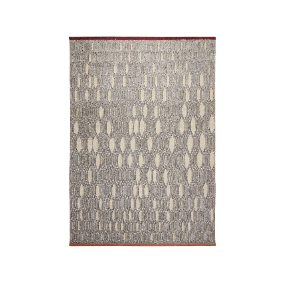 Kateha Pond soumak rug Margarita, 200x300 cm | Scandinavian Design | Wool rugs | Grey