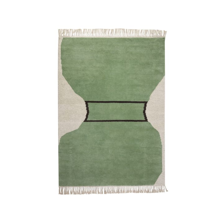 Silhouette flossa rug - Dusty green, 200x300 cm - Kateha