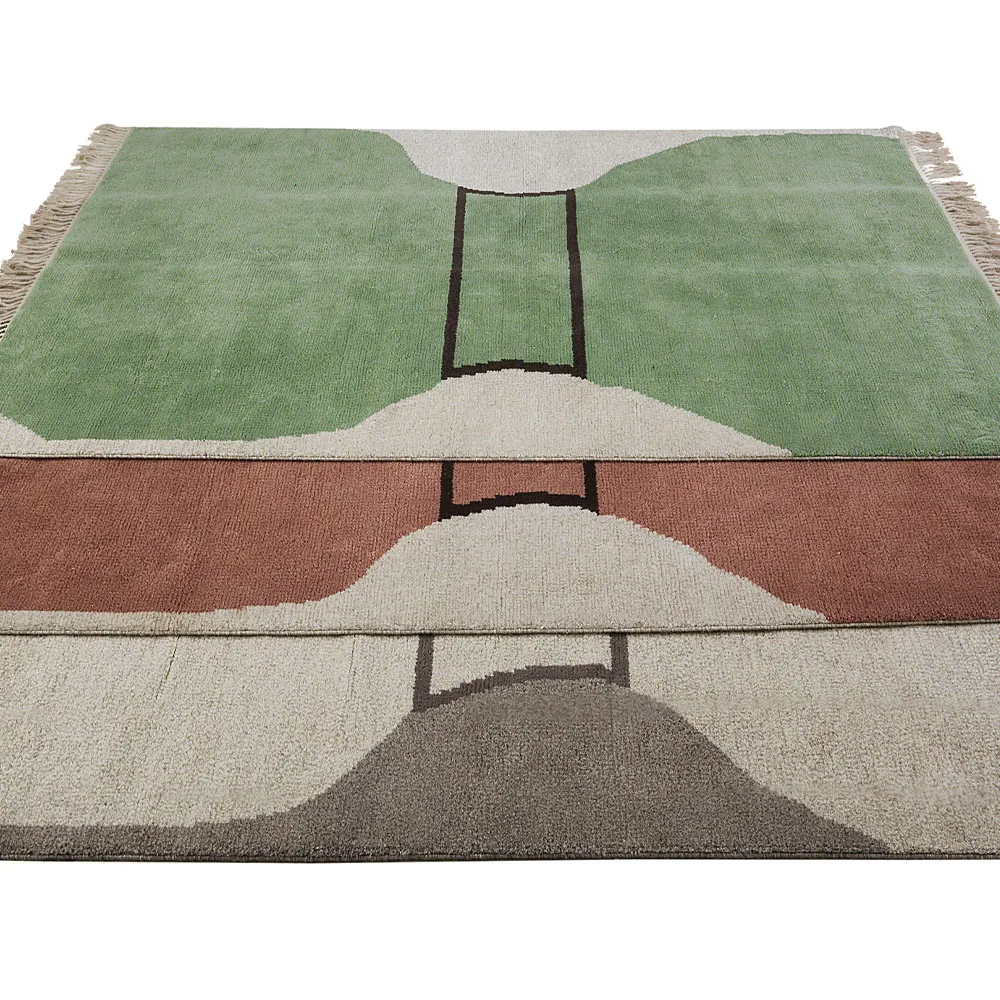 Silhouette flossa rug, Dusty red, 200x300 cm Kateha