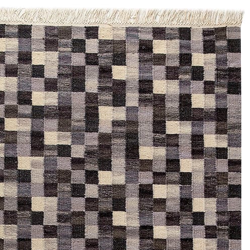 Small box handwoven rug grey - 240x170 - Kateha