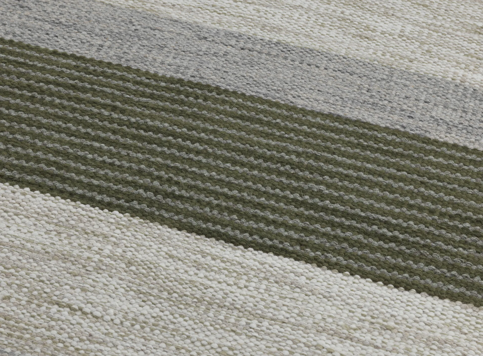 Terreno wool rug, Green, 170x240 Kateha