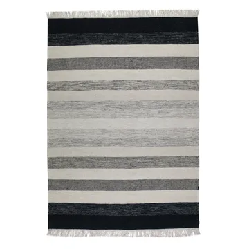 Tofta wave rug 170 x 240 cm - White-black - Kateha