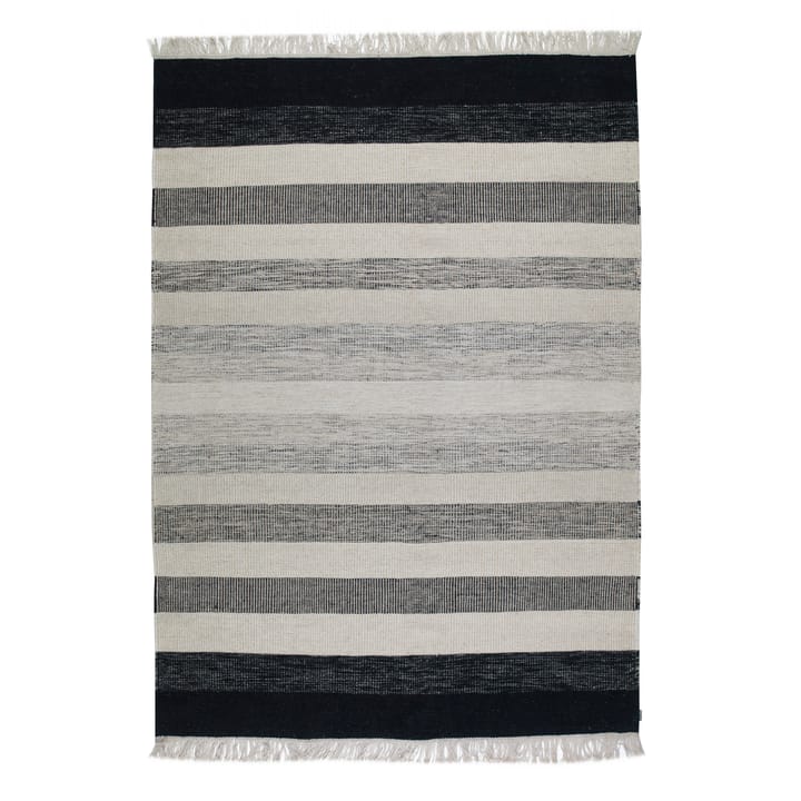Tofta wave rug 170 x 240 cm - White-black - Kateha