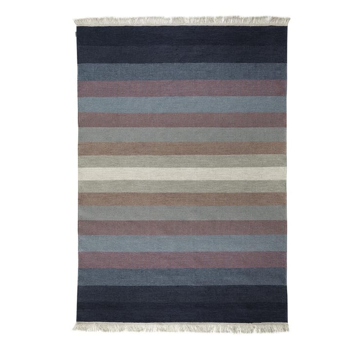 Tofta Wave rug 80x250 cm - blue - Kateha