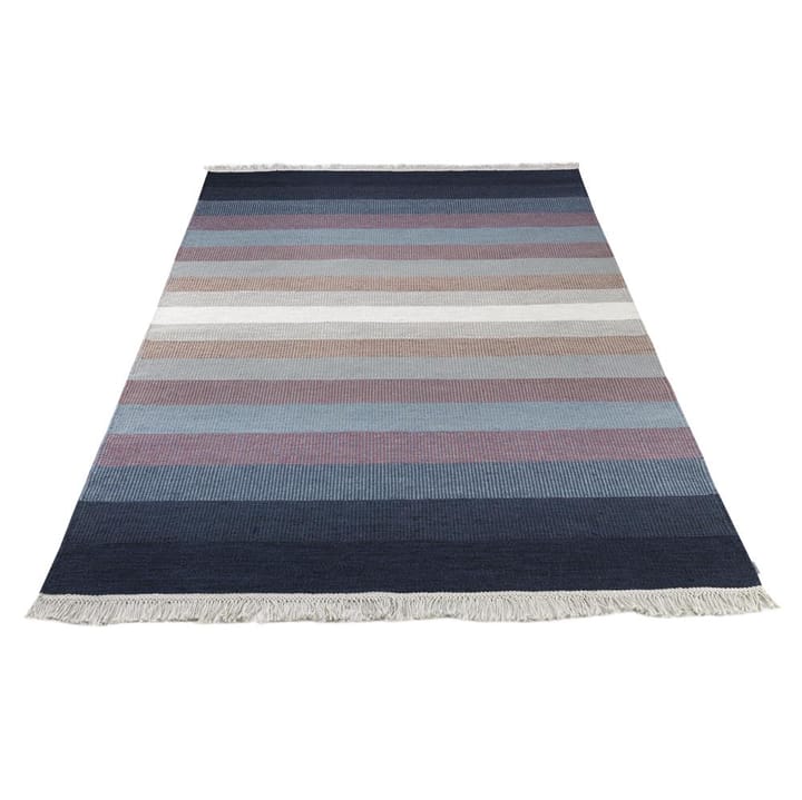 Tofta Wave rug 80x250 cm - blue - Kateha