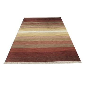 Tofta Wave rug 80x250 cm - red - Kateha