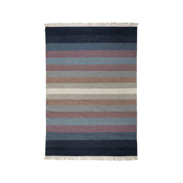 Tofta wave rug - Blue, 170x240 cm - Kateha