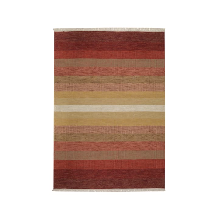 Tofta wave rug - Red, 200x300 cm - Kateha