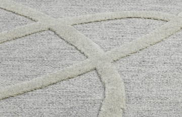 Verbena wool rug - White, 170x240 cm - Kateha