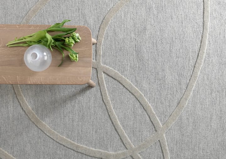 Verbena wool rug - White, 200x300 cm - Kateha